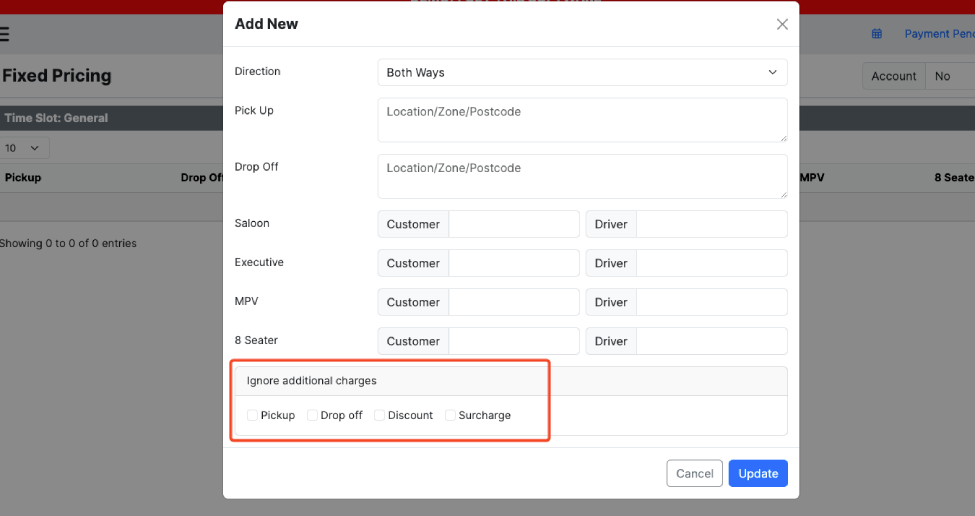 Cabcher new features showcase: fixed pricing without additional charges