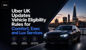 Uber Comfort Exec Lux requirements UK 2026