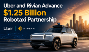 Uber Rivian robotaxi