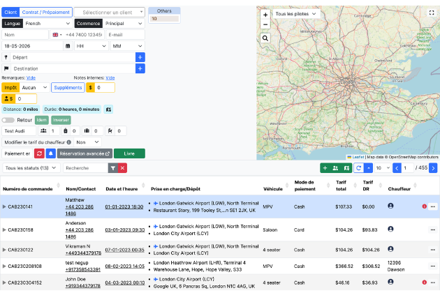 Le cœur de vos opérations taxi