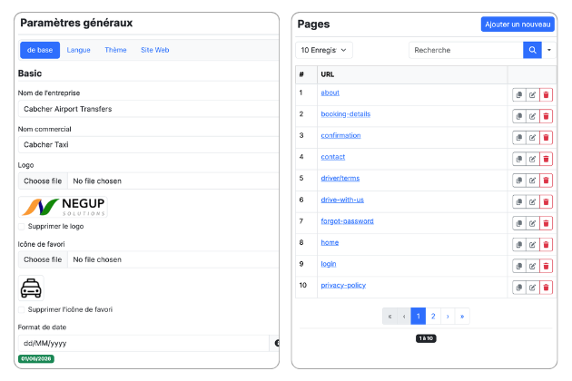 Paramètres et SEO